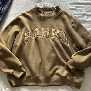 Brown Casual Sweatshirt with Earthy Tones